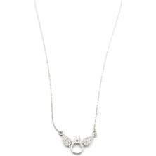 Öfi Melek Tektaş Kolye - Gümüş