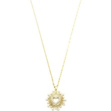 Öfi Kalp Kolye - Altın