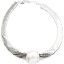 Öfi Incili Tasma Kolye - Gümüş