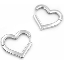 Kalp Küpe - Gümüş