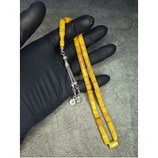 Kesme Üst Düzey Hareli Sıkma Kehribar Tesbih