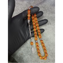 Üst Düzey Koleksiyonluk Sıkma Kehribar Tesbih