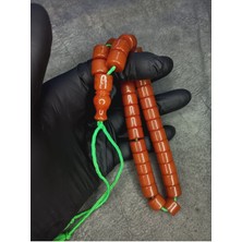 Kesme Büyük Boy Üst Düzey Sıkma Kehribar Tesbih