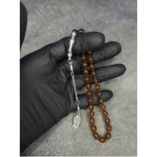 Toprak Fosilli Toz Kehribar Tesbih