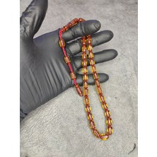 Sistemli Çubuk Sıkma Kehribar Tesbih