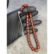 Üst Düzey Çubuk Sıkma Kehribar Tesbih