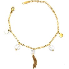 Öfi Inci Bileklik - Altın