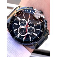 Daniel Klein Çelik Kordon Kronometreli Kadran Tasarımı 5 Atm Suya Dayanıklı Erkek Kol Saati 10034.N5