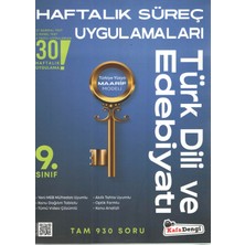 Kafa Dengi Yayınları 9. Sınıf Türk Dili ve Edebiyatı Haftalık Süreç Uygulamaları