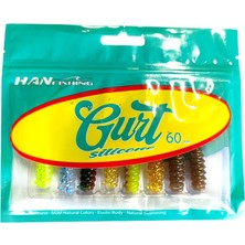 Hanfish Gurt 6cm Silikon Yem - Mix 3 (7 Renk)