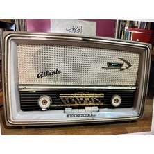 Antia Telefunken Atlanta Lambalı Radyo Sorunsuz Çalışır Durumda - 40 cm x 25 cm x 18
