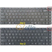 Afila Casper Nirvana C350.5005-4U00R Notebook Klavye - Tuş Takımı / Siyah - Tr - Ver.1 - Silver Üst Kasa