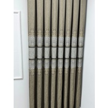 Nivemeshome Çakı FJ672069 V-5327 Toprak  1/3 Sık Pileli  Fon Perde Apm