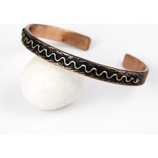 Coho Tılsım Bakır El Işleme Waves Bileklik