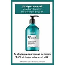 L'Oréal Professionnel L'oreal Professionnel Scalp Advanced Yağlanma Karşıtı Profesyonel Şampuan 500 ml Ferahlatıcı Etki