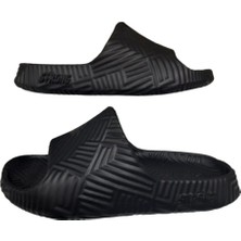 Gezer Erkek Siyah Çizgili Önü Açık Banyo Bahçe Havuz Terliği