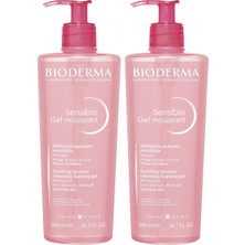 Bioderma Hassas Ciltler Için Temizleyici Jel - Sensibio Foaming Gel 500 ml 2 Adet