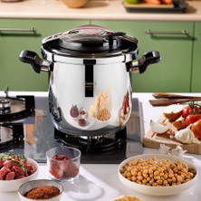 Schafer Cooky Düdüklü Tencere 7 L- Siyah/rosegold