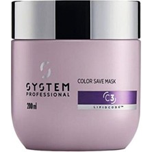 System Professional Color Save C3 Boyalı Saçlar Için Renk Koruyucu Bakım Maskesi 200ML