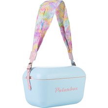 Prinkstyle Tie Dye Pink %100 Pamuk Kayışlı Mavi Pembe Soğuk ve Sıcak Tutucu Thermo Çanta 12 Lt