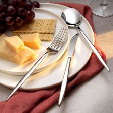 Schafer Betta 72 Parça Çatal Kaşık Bıçak Takımı-Gümüş01