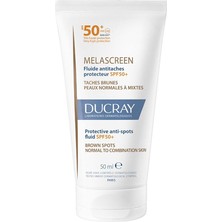 Ducray Melascreen Uv Fluid Spf 50+ Leke Karşıtı Normal ve Karma Ciltler Için Güneş Kremi 50 ml