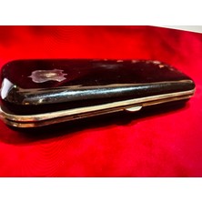 Gümüş Işlemeli Baga Kutu 14 cm 7 cm 2 cm Ölçülerinde
