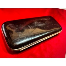 Gümüş Işlemeli Baga Kutu 14 cm 7 cm 2 cm Ölçülerinde