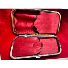 Gümüş Işlemeli Baga Kutu 14 cm 7 cm 2 cm Ölçülerinde