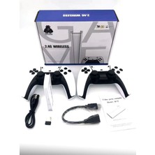 M15 Ultra Çift Kollu Retro Klasik Game Stick | Kablosuz Ps5 Tasarım | 20.000 Yüklü Oyun | Tv HDMI Tak-Çalıştır