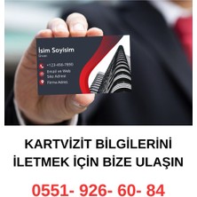 Dekorella Kişiye Özel Kartvizit Tasarımı ve Baskısı – 1000 Adet – 350 gr Mat Veya Parlak – 82X52 mm KHB1007
