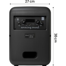 Brodu BTS-1783 Rgb Işıklı Kablosuz Bluetooth Hoparlör | 30W | 1800 Mah | Mikrofonlu | LED Efektli