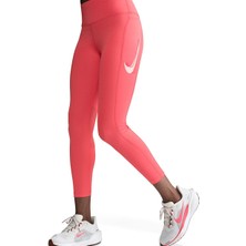 Nike HV8555-814 W Nk Fast Df Mr 7/8 Tgt Pembe Normal Kadın Tayt