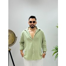 Erkek Yeni Sezon Ütü Gerektirmeyen Krinkıl Gömlek