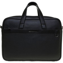 Pierre Cardin Siyah Laptop Çantası Günlük Stil için Klasik Silüet 01PC001168-F S