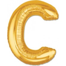 Altın Sarısı Folyo Harf Balon 1 Metre