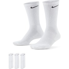 Nike Beyaz Unisex Çorap SX7664-100 U Nk Everyday Csh Crw 3p