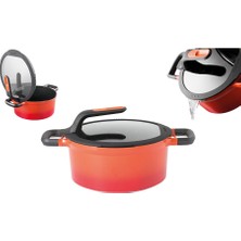 Berghoff Gem Stay Cool Derin Tencere Turuncu 24CM