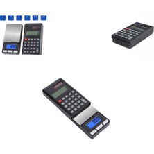Paras Ticaret Kızaklı Ayrılabilir Hesap Makineli Dijital Hassas Terazi Takı Mücevher Vb. LCD Ekran Elektronik Terazisi Kuyumcu Laboratuvar Vb. Tartısı (Max: 500 Gr.)