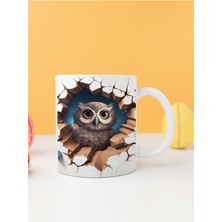 Hayvan Figürleri 3D Tasarım Baskılı Kupa Bardak