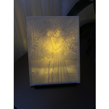 Kişiye Özel 3D Lithophane Fotoğraf – Işıkla Belirginleşen Özel Tasarım Çerçeve
