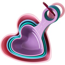 Melamin Ölçü Kaşığı Seti - Kalp