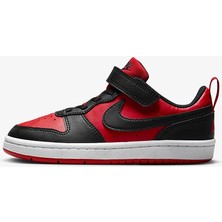 Nike Siyah - Kırmızı Erkek Çocuk Yürüyüş Ayakkabısı DV5457-600 Court Borough Low Ps