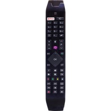 Vestel Netflıx-Mor Tuşlu Yeni Üstü Camlı-Hıtachı Rc 49141 LED Tv Kumanda (RC49141-30095562)
