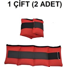 El ve Ayak Bilek Ağırlık Seti, Güçlendirme ve Egzersiz Için, Kırmızı Renk, 2 Adet