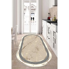 Thalia Home Kaymaz Taban Yıkanabilir Dijital Baskılı Halı Yolluk Mutfak Halısı