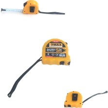 Dmax Kemer Klipsli Otomatik Durdurmalı Çelik  Metre 5 Metre Şerit Metre 19MM (Mıd Onaylı)