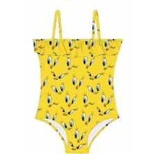 Serenity Haven Kız Çocuk Yaz Mayo, Rahat ve Şık, 10-11 Yaş, Beyaz Renk