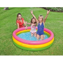 Serenity Haven 3 Boğumlu Sunset Havuz 147X33 cm Çok Renkli Yazlık Serinletici Keyifli Kullanım