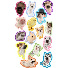Köpekler Sticker Telefon Laptop Notebook Tablet Defter Matara Stiker Etiket ST860